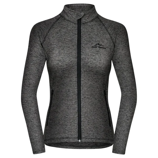 Online Fjord Nansen Bluza HASVIK GOLF WOMEN graphite melange/black