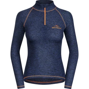 Clearance Fjord Nansen Bluza termoaktywna HALSA GOLF WOMEN navy melange