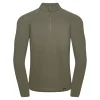 Cheap Fjord Nansen Bluza VIK 1/4 ZIP MEN forest olive