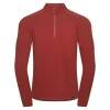 Store Fjord Nansen Bluza VIK 1/4 ZIP MEN oaky red