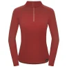 Cheap Fjord Nansen Bluza VIK 1/4 ZIP WOMEN oaky red