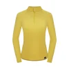 Cheap Fjord Nansen Bluza VIK 1/4 ZIP WOMEN amber yellow