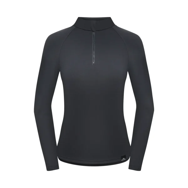 Clearance Fjord Nansen Bluza VIK 1/4 ZIP WOMEN rocky grey