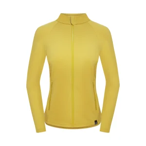 Best Sale Fjord Nansen Bluza VIK FULL ZIP WOMEN amber yellow