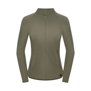 Best Sale Fjord Nansen Bluza VIK FULL ZIP WOMEN forest olive