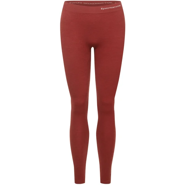 Sale Fjord Nansen Getry OXIVA MERINO LEGGINGS WOMEN oaky red