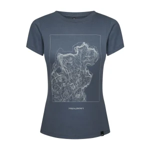 Best Fjord Nansen Koszulka NORTH CAPE WOMEN denim