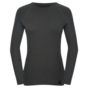 Sale Fjord Nansen Koszulka OXIVA MERINO LONGSLEEVE WOMEN deep forest