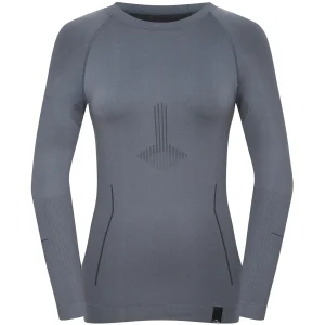 Fashion Fjord Nansen Koszulka RIFFE LONGSLEEVE WOMEN essential grey