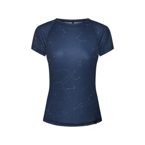 Store Fjord Nansen Koszulka RIX PRINT T-SHIRT WOMEN night sky