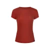 Shop Fjord Nansen Koszulka RIX T-SHIRT WOMEN oaky red