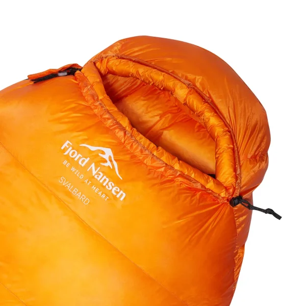 Best Sale Fjord Nansen Śpiwór puchowy SVALBARD 680 DUCK HYDRO XL RIGHT -11°C/1070g orange