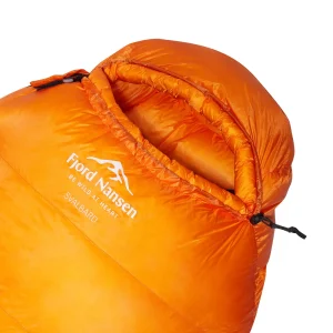 Sale Fjord Nansen Śpiwór puchowy SVALBARD 450 GOOSE XL RIGHT -7°C/830g orange