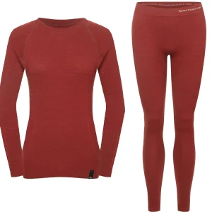 Best Fjord Nansen Zestaw bielizny OXIVA MERINO WOMEN oaky red